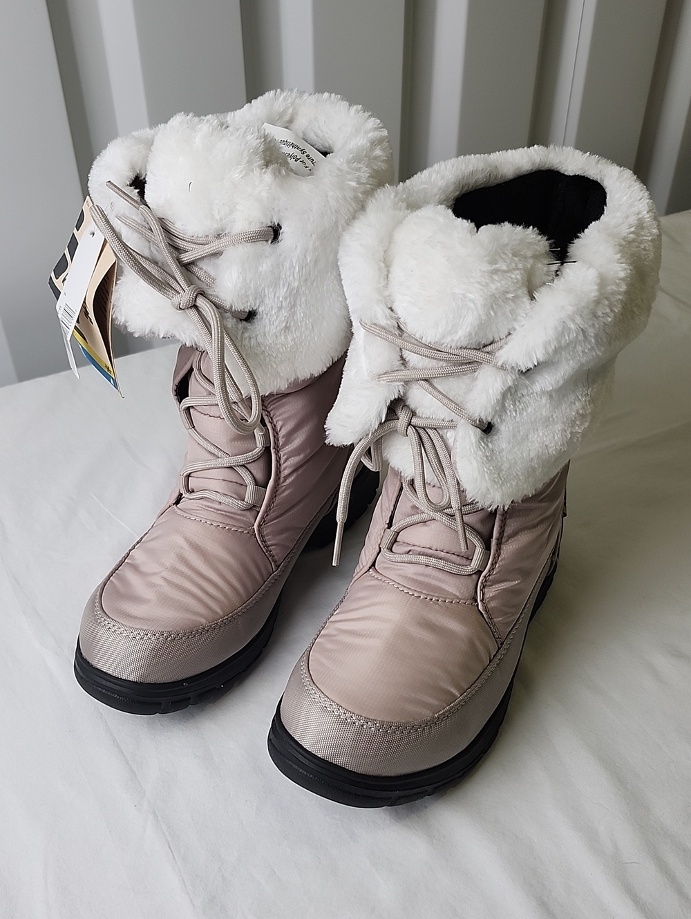 Kamik Seattle Winter Boots Women's Taupe Plush-Lined Size 7 New NWT Waterproof